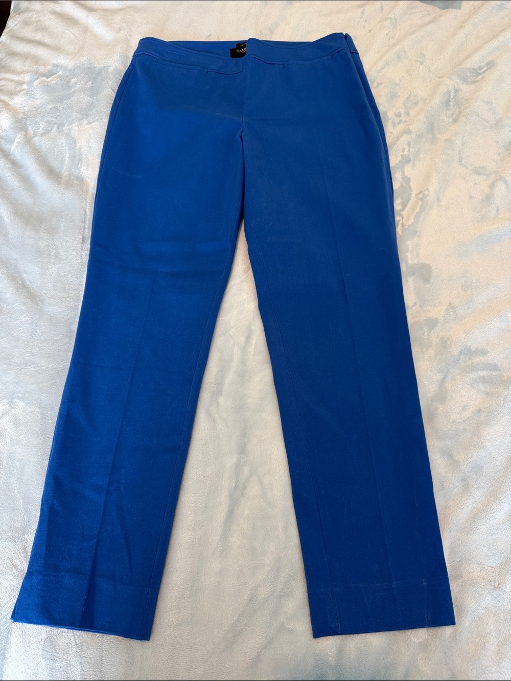 Talbots Royal Blue Straight-Leg Dress Pants petite